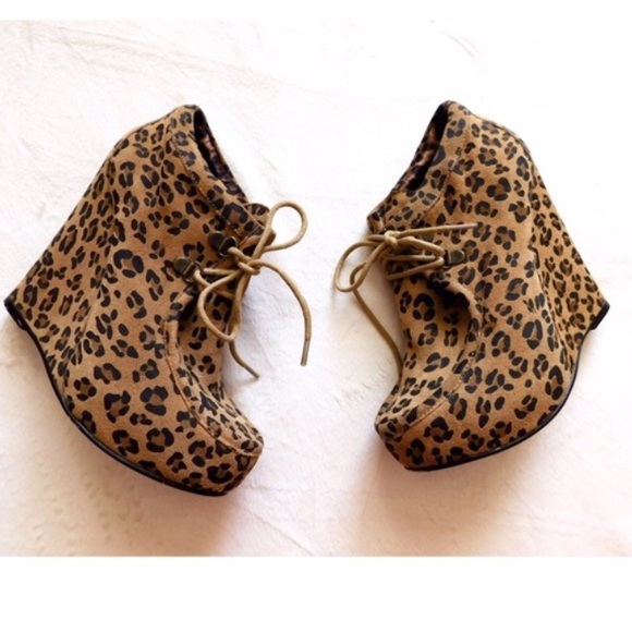 Betsey Johnson Leopard Wedges