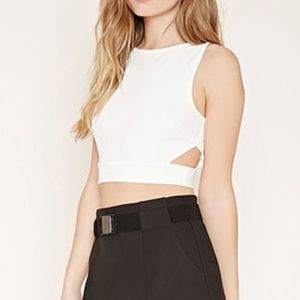 Side cut out crop top