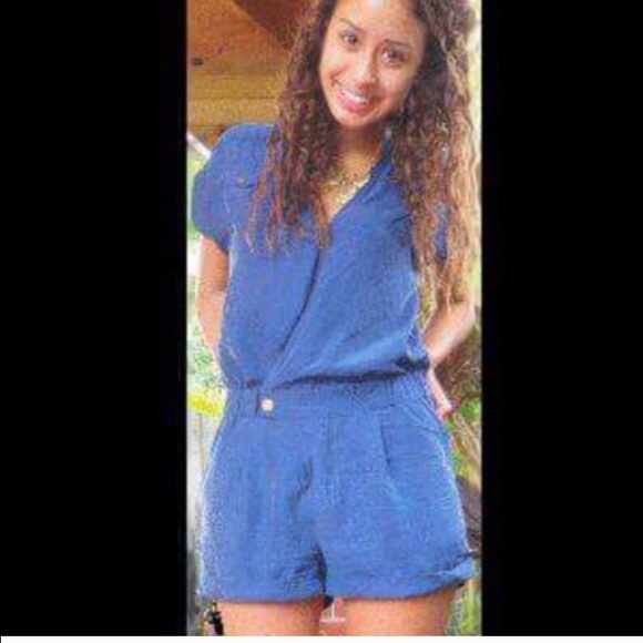 Navy Romper
