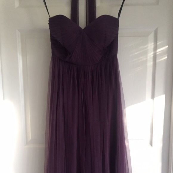 Jenny Yoo Anabelle Dress in Raisin, size 6.