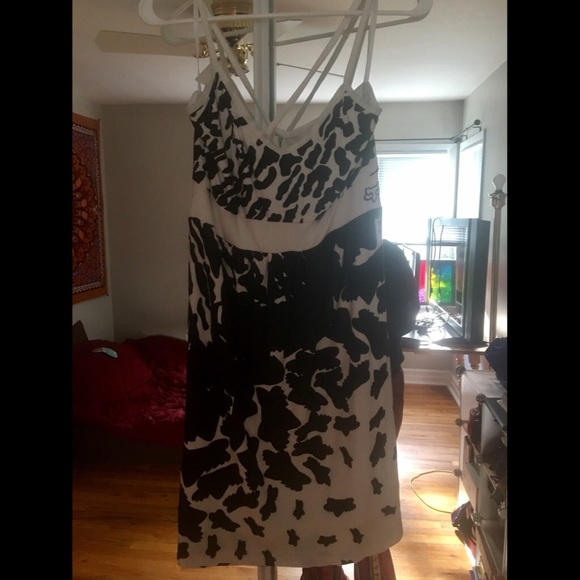 Fox cross back dress