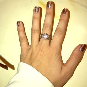 Pandora Purple Braided Ring