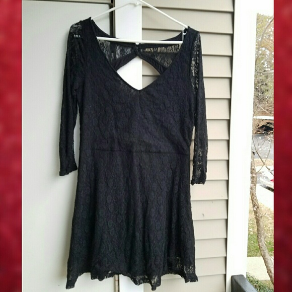 American Eagle Black Lace Dress