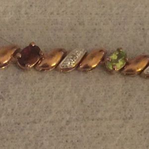 🌺.925 GEMSTONE TENNIS BRACELET