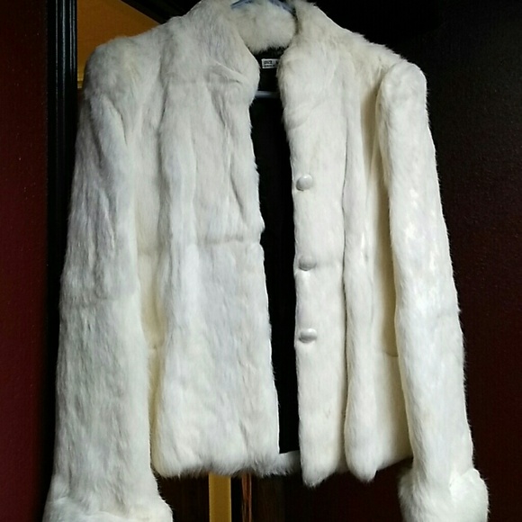 Womans 100% real rabbit fur jacket.