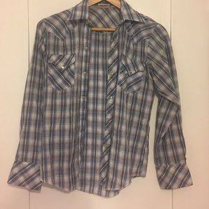 Vintage Western plaid button up.