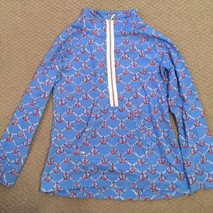 Lilly Pulitzer quarter zip anchor pullover