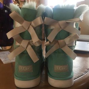 Mint Bailey Bow Ugg Boots