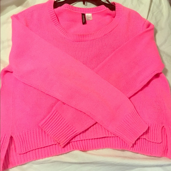 Pink cotton sweater