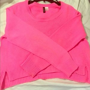 Pink cotton sweater