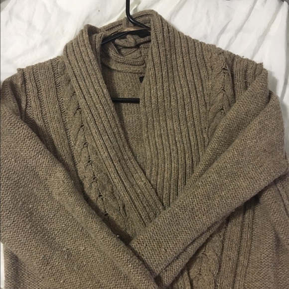 Brown cowl neck sweater