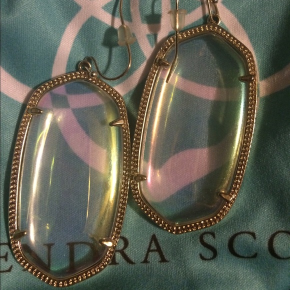 Kendra Scott Clear Iridescent Danielle Earrings