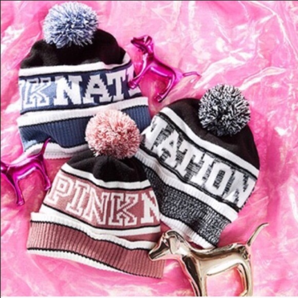 PINK Victoria's Secret Accessories - VS PINK SOFT BEGONIA BEANIE
