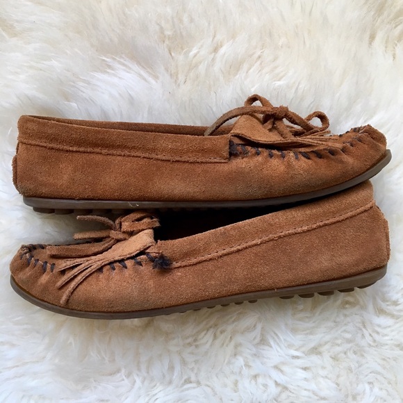 Minnetonka Kilty Suede Moccasin - Picture 3 of 4
