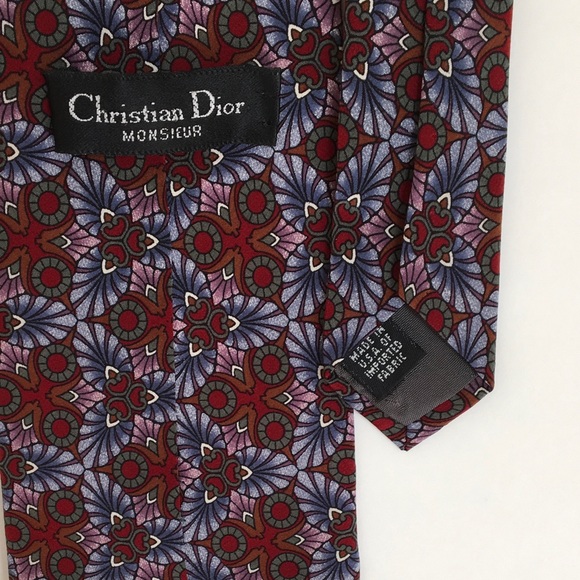 DIOR silk tie kaleidoscopic theme - Picture 2 of 3