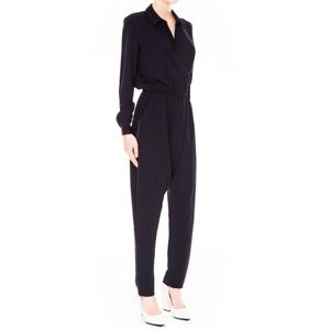 The Fifth Label Desert rain navy drapery jumpsuit