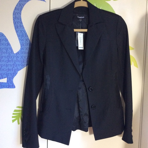 New Bebe Black Blazer Size - Picture 3 of 4