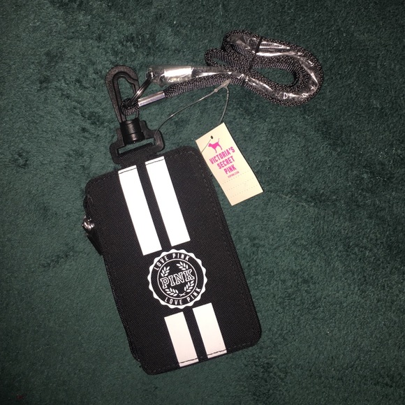 BRAND NEW vs pink ID holder landyard