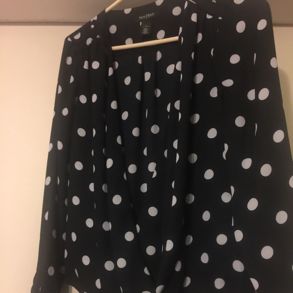 Polka dot whbm top