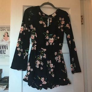 Floral print romper
