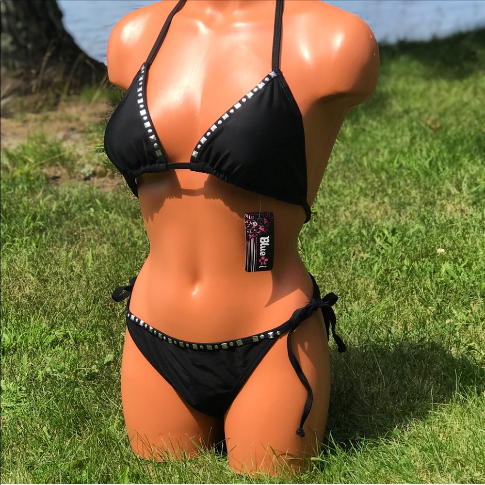 String bikini top and bottom