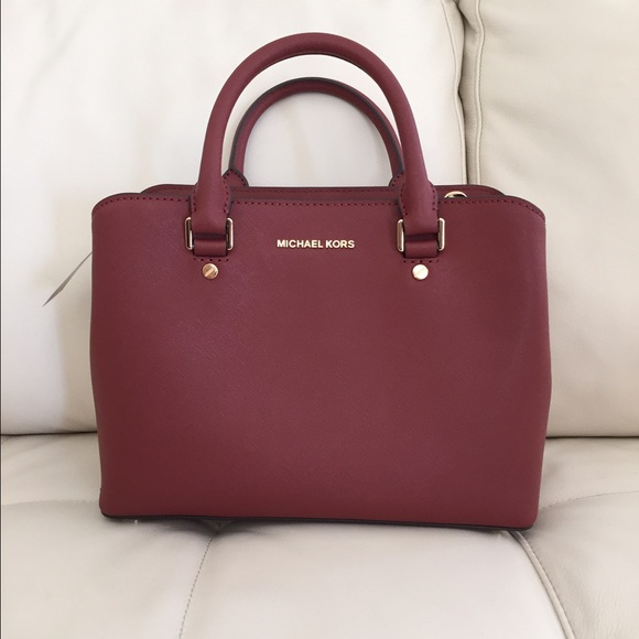 MICHAEL Michael Kors Handbags - Michael Kors Savannah Medium Saffiano Satchel