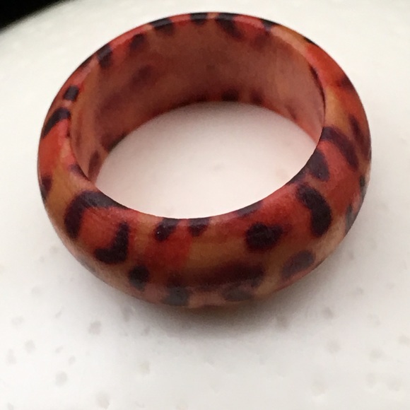 🐆Unique wooden ring with leopard spots - Picture 2 of 4