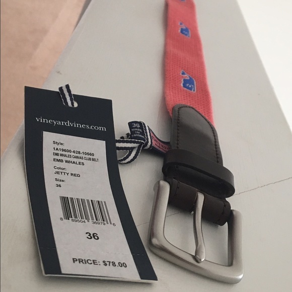Vineyard Vines men's canvas belt