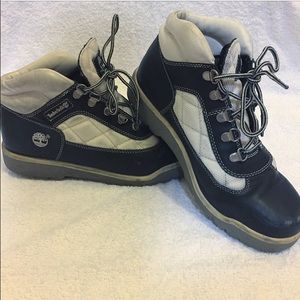 Black and White Timberland Ankle Boots ⚫️⚪️