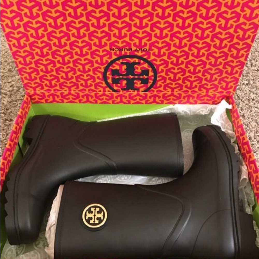 Tory burch rain boots half calf
