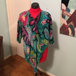 Colorful Vintage Poncho