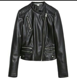 Zara Faux Leather Moto Jacket