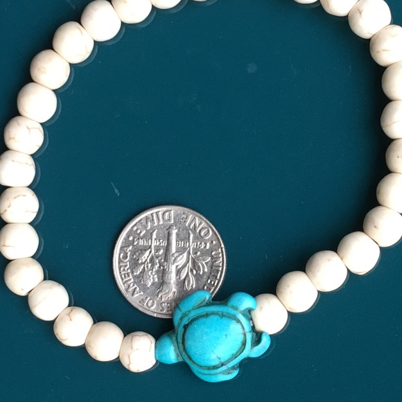 🌊 surf sea turtle 🐢 natural stone bracelet🌼 - Picture 3 of 4