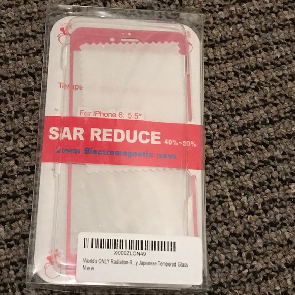 PINK Tempered glass screen protector 📱6PLUS, NEW
