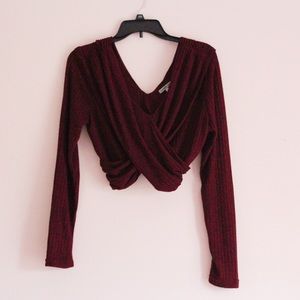 Charlotte Russe Sweater–Crop Top