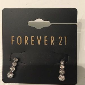 Silver drop earrings forever 21