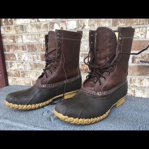 L.L. Bean 10" shearling lined insulated boots