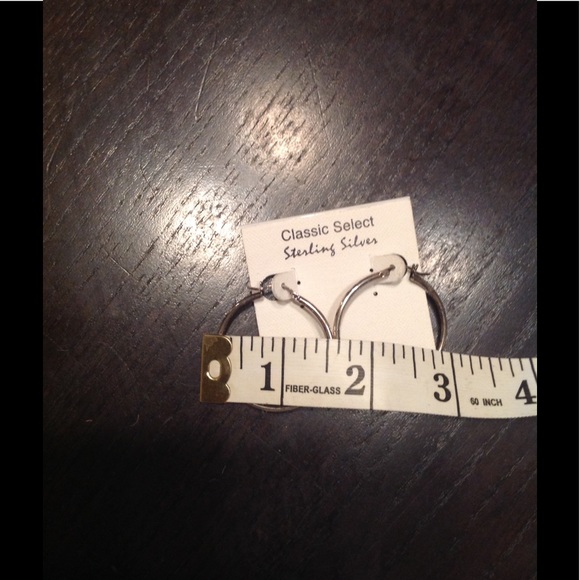 SALE AA sterling silver hoops! 💕💗 - Picture 3 of 3