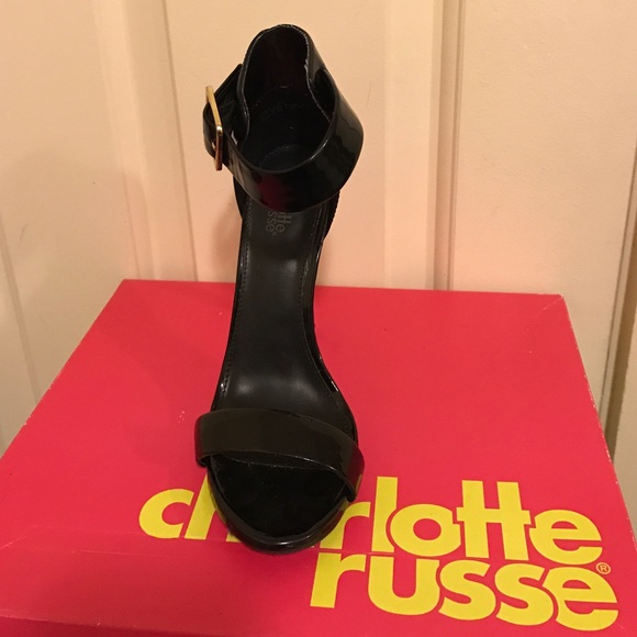 Black Stiletto sandal heels