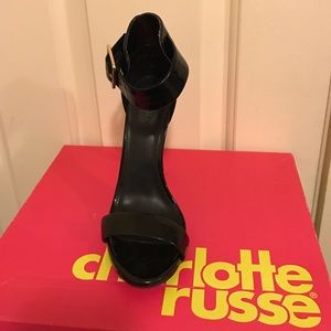 Black Stiletto sandal heels