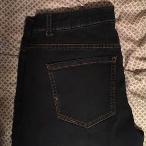 Black/dark blue skinny jeans