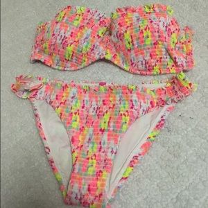 Victoria's Secret smocked strapless bikini