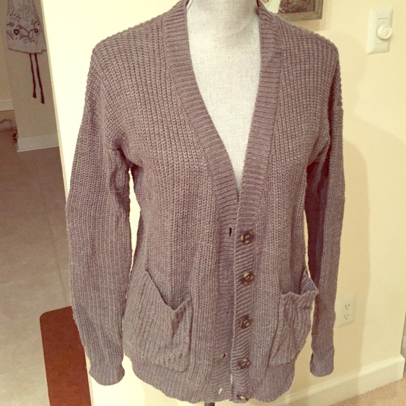 Gray cardigan