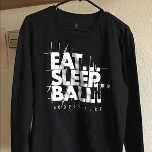Long sleeve "eat sleep ball" t-shirt hoop culture
