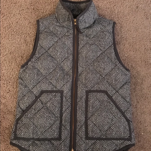 J crew quilted puffer vest