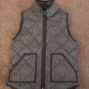 J crew quilted puffer vest