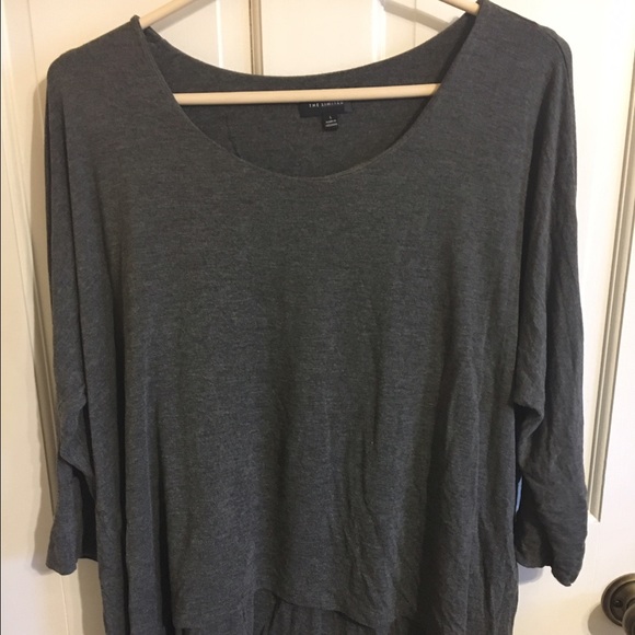 Grey, tiered shirt from the Limited