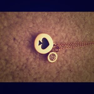Kate Spade 'Spot the Spade' necklace