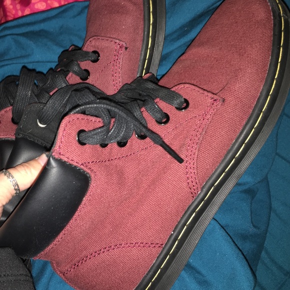 Maroon Maelly Doc Martens