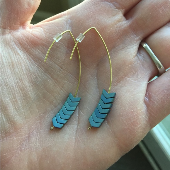 Natural Stone Earrings (nwot) - Picture 2 of 2